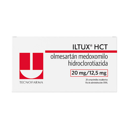 ILTUX HCT OLMESARTAN HIDROCLOROTIAZIDA 20-12.5MG TAB X 28